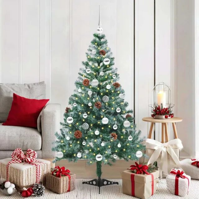 vidaXL Kunstkerstboom Groen 150 cm PVC en Staal