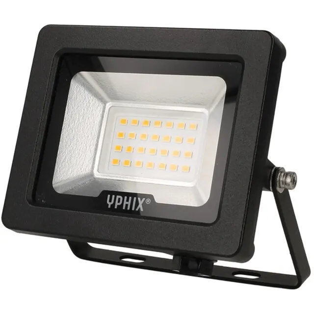 YPHIX LED breedstraler Pro Line 20w 3000K IP65 Zwart