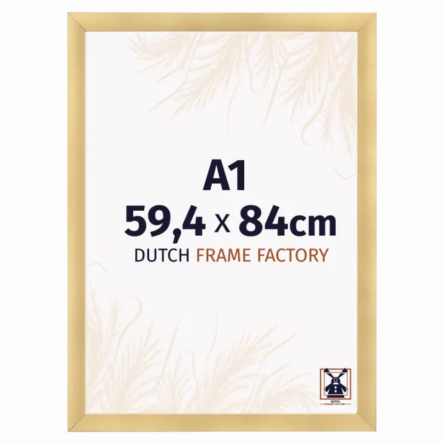 Dutch Frame Factory Fotolijst A1 59,4x84 cm - MDF - Goud Mat - Praag