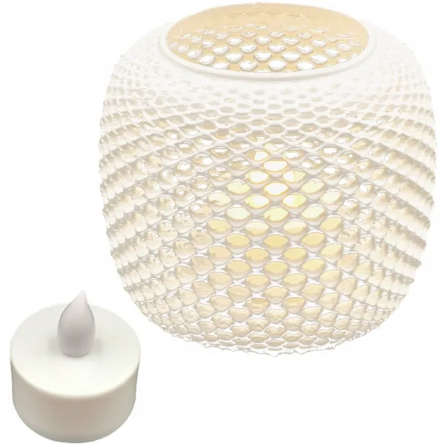 Nevox Ronde LED Waxinelichthouder Wit - Decoratieve Sfeer