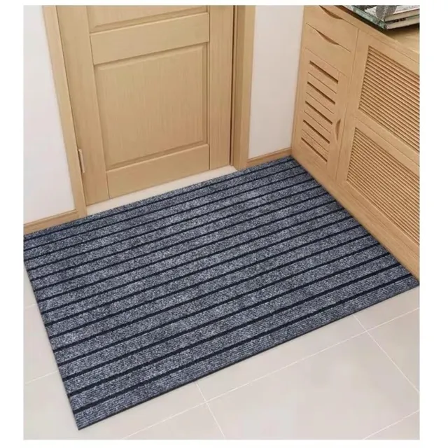 Famanu Antislip deurmat binnen 55 x 85 cm machinewasbaar vuilabsorberend en droogloopmat Grijs