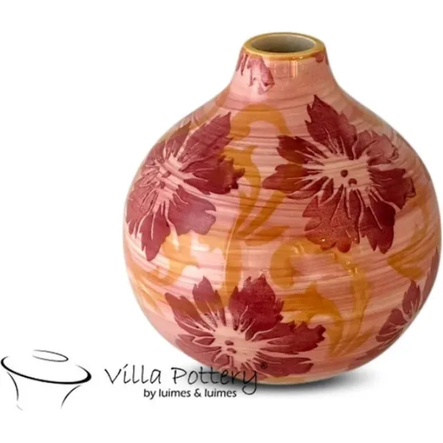 Irishflowers Vaas - Villa Pottery - Decoratie - Woondecoratie - Keramiek - Bloom 2_1 roze