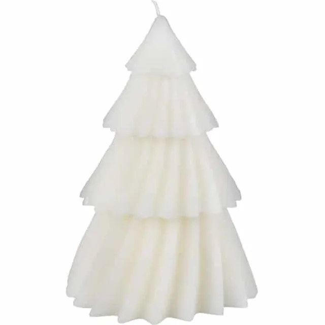 Ginger ray Ginger Ray - Kaars witte kerstboom 15 x 9 cm