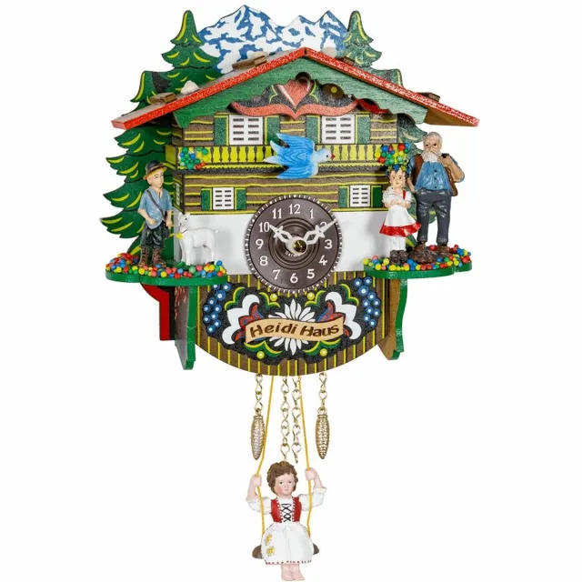 Trenkle 503_SQ - Wandklok - kwarts - Miniatur-Uhr meerkleurig