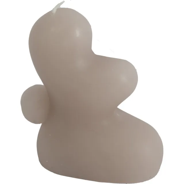 homebound by ky Kaars organisch taupe | 9x5x10cm | figuurkaars organisch Zand
