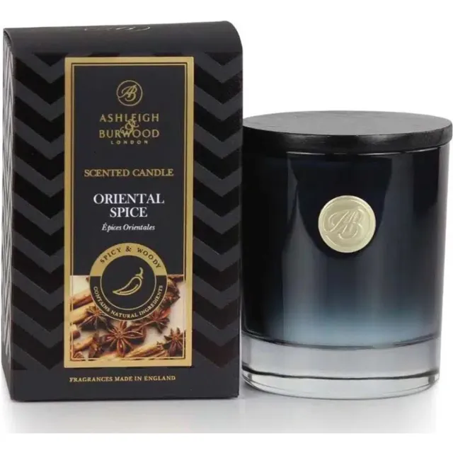 Ashleigh & Burwood Signature Kaars 140g Oriental Spice zwart