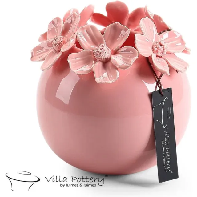 Villa Pottery Vaas Jolie 2 Roze Reactief 15 x 15 x 15