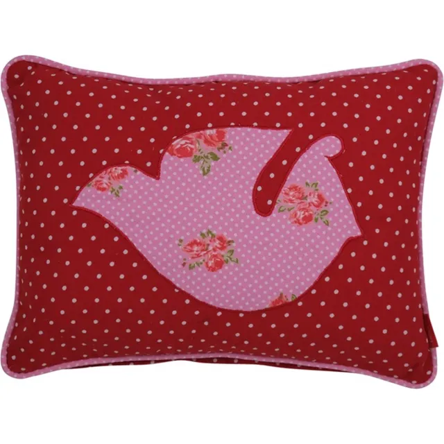 Linen & More Kussen Rosie Patchwork Roze | 30 X 40 | Sierkussen Voor Woonkamer Of Slaapkamer