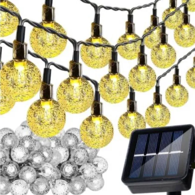 ilso tuinverlichting op zonne-energie - solar - lichtsnoer buiten - waterproof - 100 lampen - 14 meter - IP44