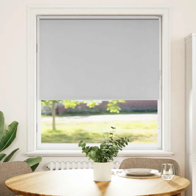 vidaXL Rolgordijn verduisterend 100x175cm stofbreedte 95,7cm polyester Grijs