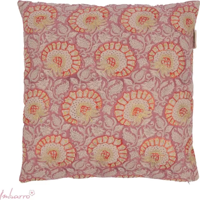 Imbarro Kussen - Sierkussen - Mira - Multicolor - 100 % katoen velvet - 50x50 cm Licht Paars