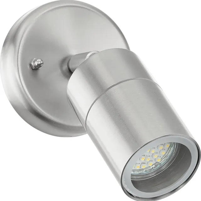 Eglo Stockholm 1 - Buitenverlichting - Wandlamp - 1 Lichts - LED - RVS - Helder