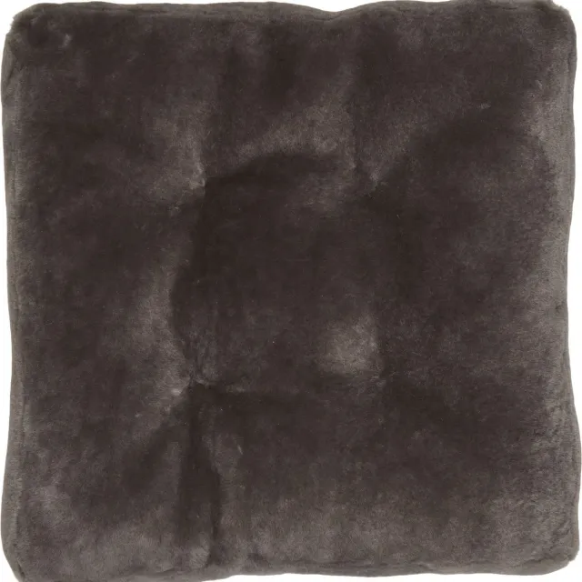Sheepskin House Mocassin Stoel Kussen - 40x40 cm Dark Grey