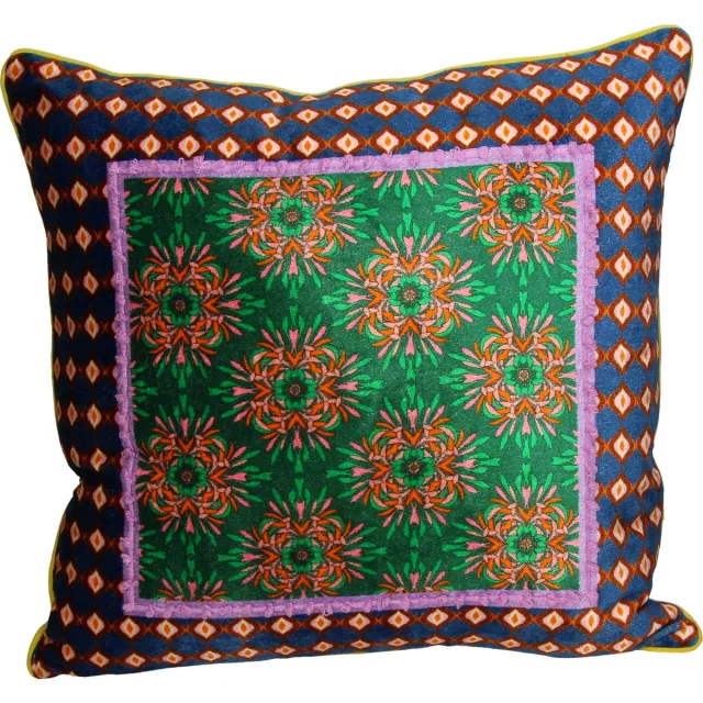 Retro Kussen Retro Fluweel Paars 45x45cm