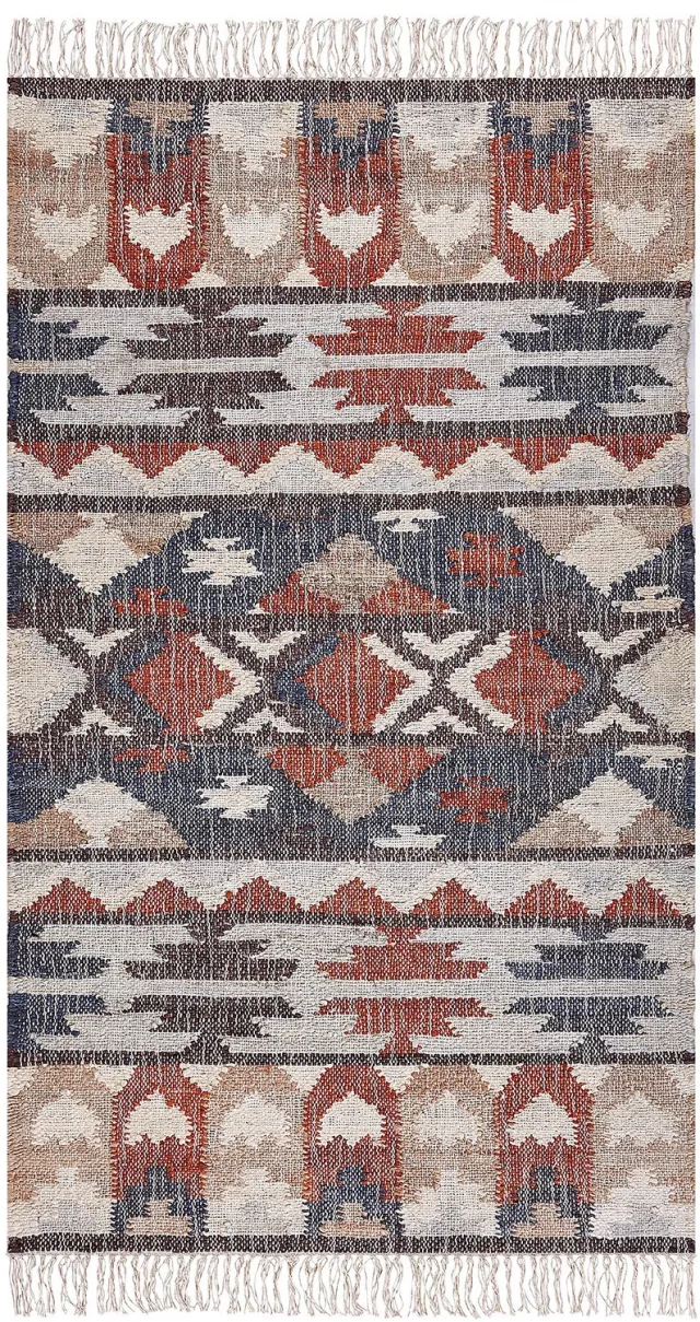 Beliani KALFA - Jute vloerkleed - Multicolor - Jute Meerkleurig