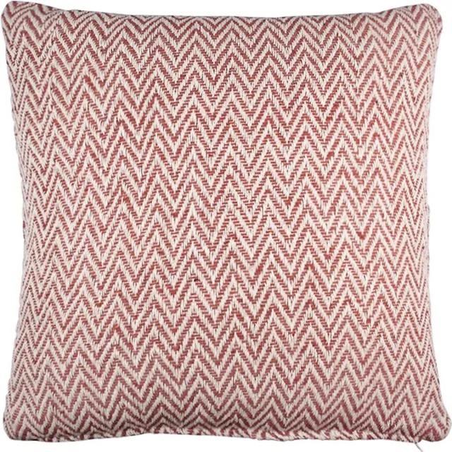 Linen & More Zigzag Recycled kussen oranje 45x45cm