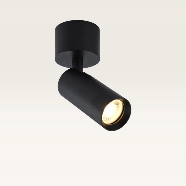 LUSENZ Plafondlamp Carina nero - Zwarte spot voor binnen, perfect als accentverlichting - Excl. Lichtbron - Mini GU10 (MR11)