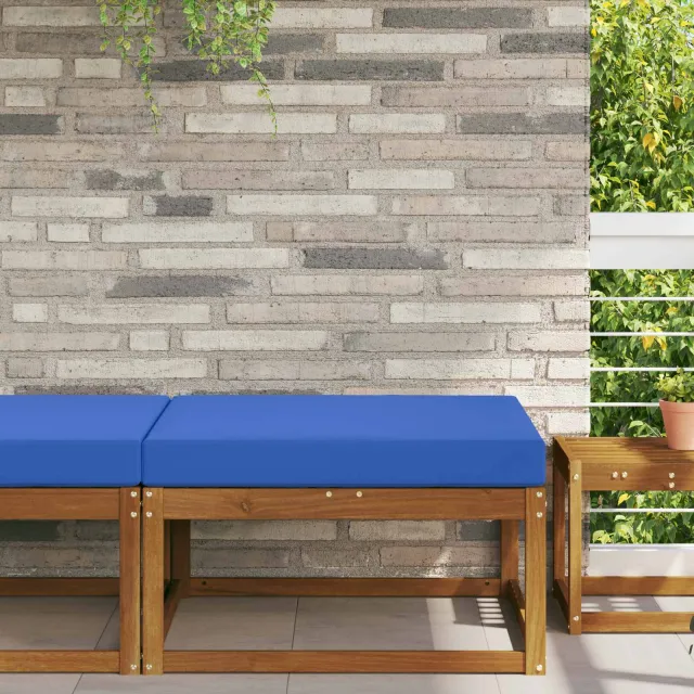 vidaXL Buiten bankkussen Stof Koninklijk Blauw 80 x 80 cm