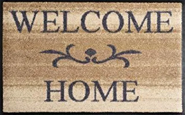 Kleen-Tex Deurmat Wash & Dry Welcome Home - 50 x 75cm - Beige