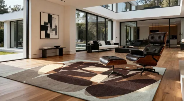 Louis de Poortere Wasbaar Binnen & Buiten Vloerkleed - 170 x 240 cm - Louis De Poortere Stones Cookie - Laagpolig Tapijt - Gerecycled PET - Made in Belgium - Circulair Brown