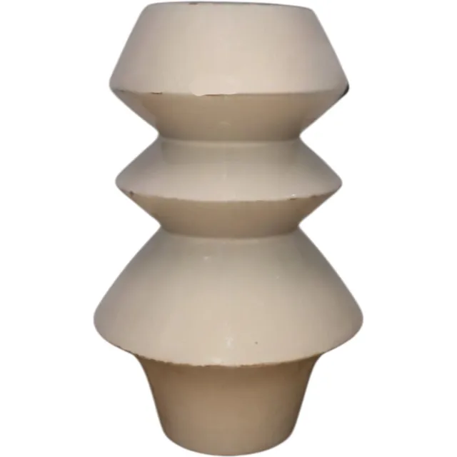 Winq Vaas Amaris 34cm Beige-grote vaas-Moderne vaas-Vaas voor kunstbloemen