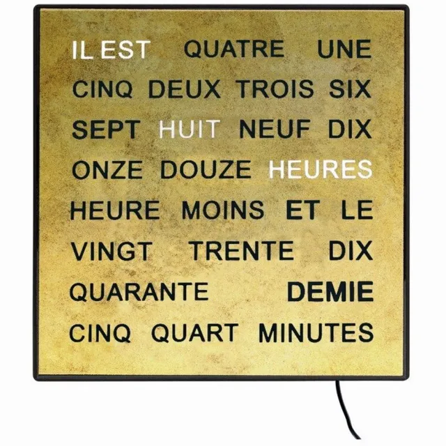 AMS T1241FR - Wandklok Goud