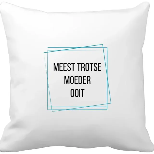 Akyol meest trotse moeder ooit Kussen hoes - Mama - trotse moeder - moeder cadeautjes - moederdag - verjaardagscadeau - verjaardag - cadeau - geschenk - kado - gift - moeder artikelen - 40 bij 40 cm Multicolor