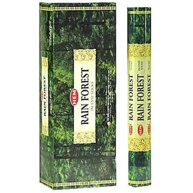HEM Wierook - Rain Forest - (6 pakjes / 120 stokjes ) Groen