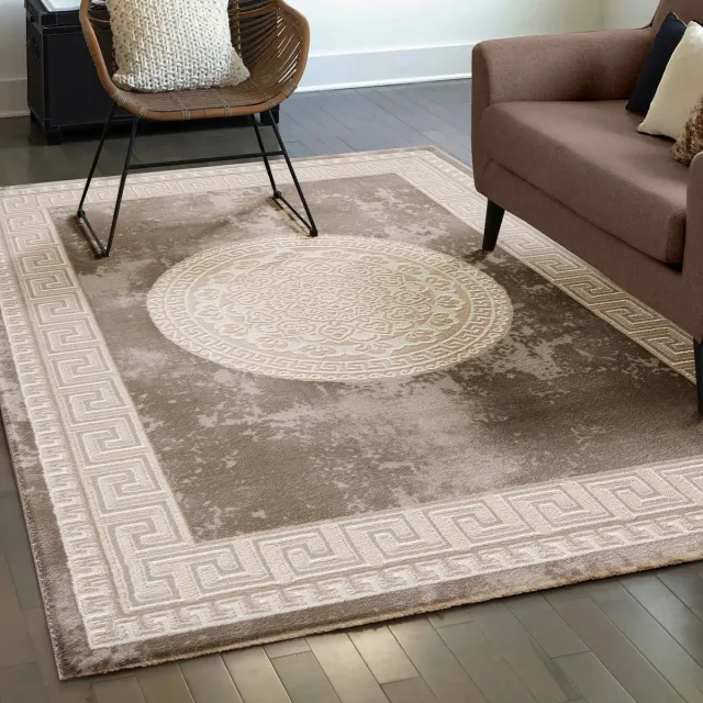 Muratap Harmony Oosters Vloerkleed Medaillon Beige- 120x160CM