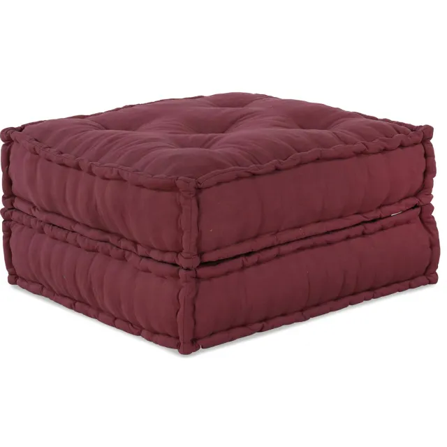vidaXL Modulair Sofabet 2 st Stof Bordeaux 140 x 70 x 36 cm Rood