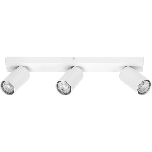 LEDVANCE LED SPOT OCTAGON 3 x 3,4W, GU10, 690lm, wit, 2.700K kleurtemperatuur, warm witte lichtkleur, tijdloos ontwerp, vervangbare ledlamp, ideaal voor interieurs, CRI 90, verstelbare koppen
