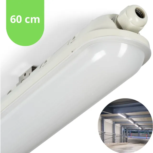 LED's Light Pro Premium LED TL armatuur compleet 60 cm - Waterdicht - 2400 lm Wit