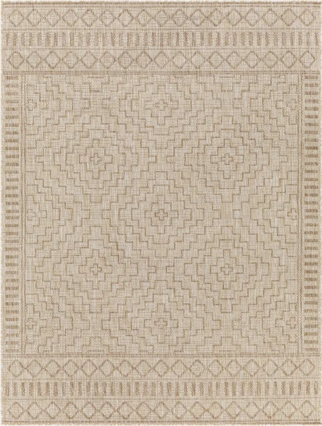Surya Tricia vloerkleed binnen en buiten jute-look crème beige