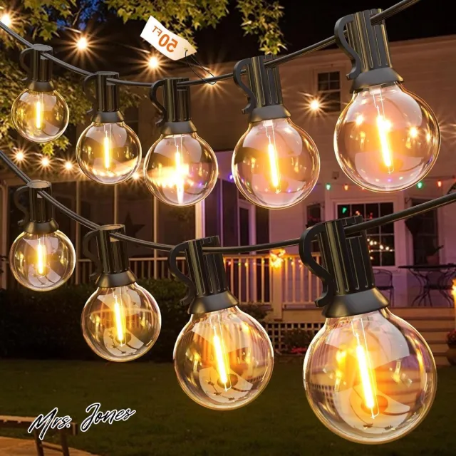 Mrs. Jones Buiten Lichtslingers15 Meters Lichtketting Gloeilamp Warm WitWaterdicht Led-lichtsnoer Kerstmisbruiloftfeest .