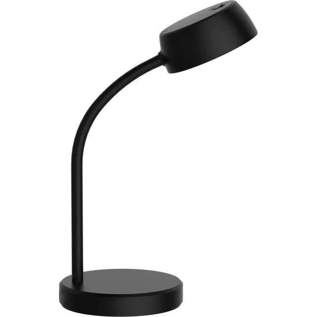 Fantasia Tosh bureaulamp, SMD LED 4,5W/420Lm, 3000K warm wit, dimbaar, mat zwart, Ø110 x H340mm