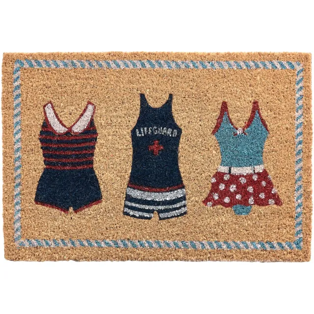 Beliani MAKATI - Deurmat - Naturel - 40 x 60 cm - Kokosvezel/PVC Natuurlijk