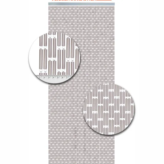 Vliegengordijnenexpert® Vliegengordijnenexpert - Vliegengordijn - 90x210 cm - Zilver Metallic