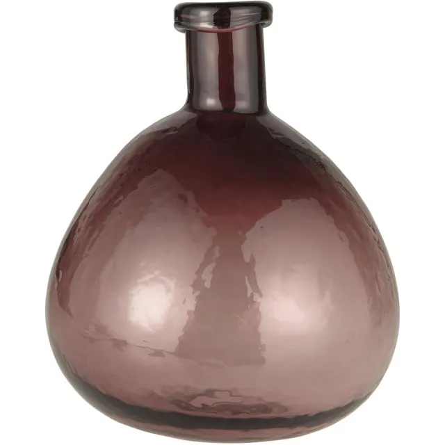 Ib Laursen Mondgeblazen vaas gerecycled glas - Aubergine paars