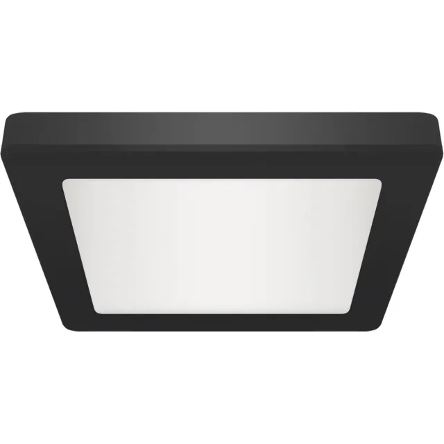 STRÜHM OLGA - LED Plafondlamp - 18W - 2220 Lumen - Aanpasbare Kleur CCT - 3000k 4000k 6500k - Opbouw/Inbouw - Vierkant - Mat Zwart - 217 mm