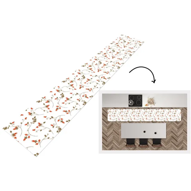 KitchenYeah Keukenloper - Keukenmat - Patronen - Planten - Romantisch - Botanisch - Keuken vloerkleed Multicolor