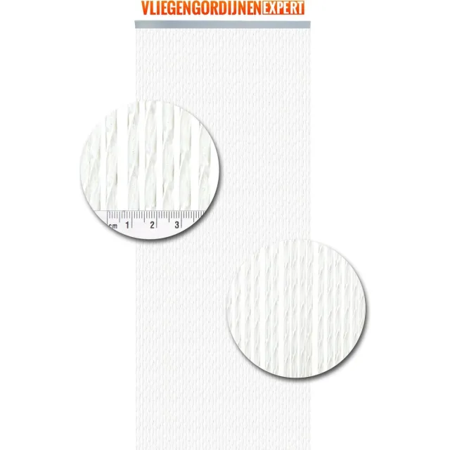 Vliegengordijnenexpert® Vliegengordijnenexpert Bali - Vliegengordijn - 100x240 cm - Transparant Zilver