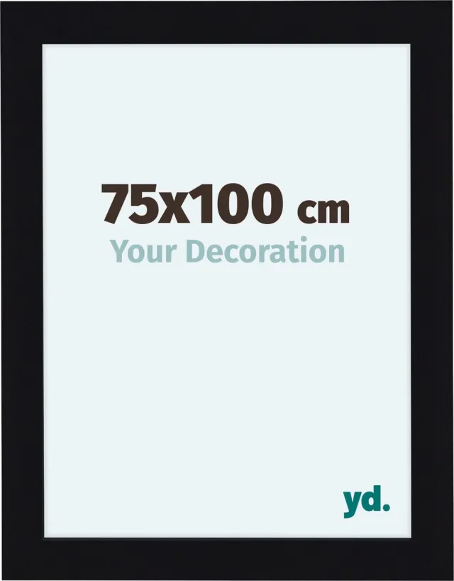 yd. Your Decoration - Fotolijst 75x100 cm - MDF - Zwart Hoogglans - Como