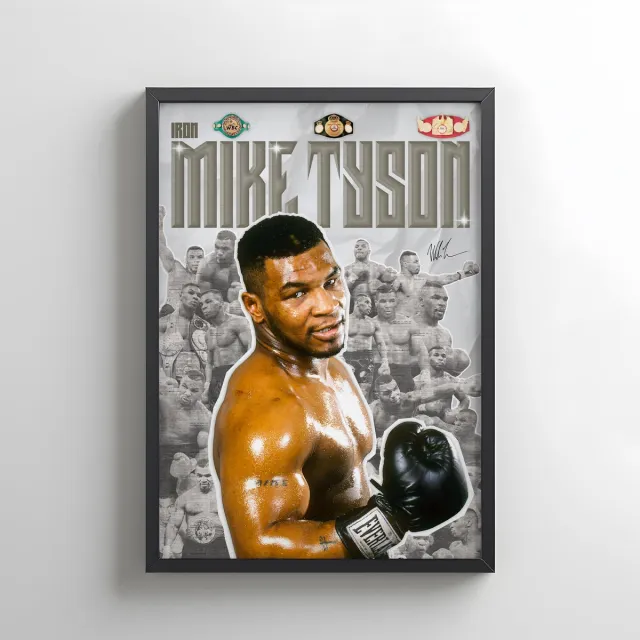 Lxry S.G.C Iron Mike Tyson poster Grijs