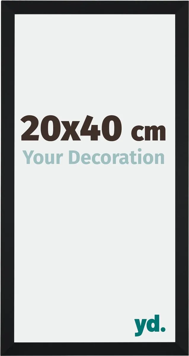 yd. Your Decoration - Fotolijst 20x40 cm - MDF - Zwart Mat - Catania
