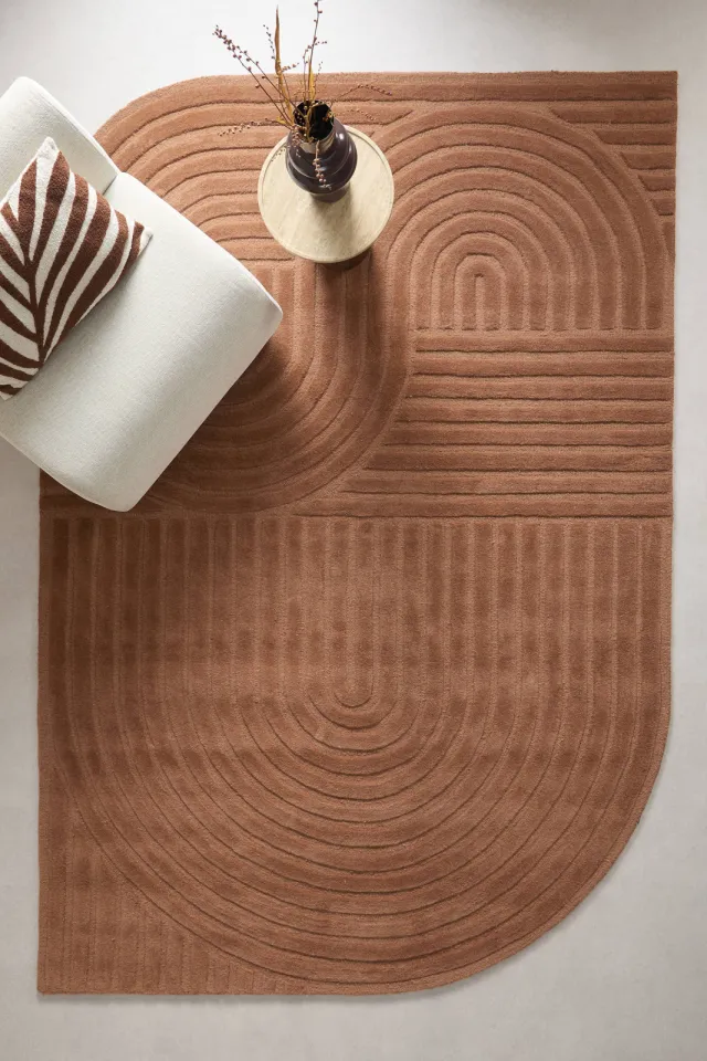 Studio LIVIT Rodez wollen vloerkleed terra, foto 2