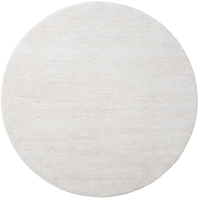 Veer Carpets Vloerkleed Nina 1601 Crème - Rond ø280 cm - Laagpolig Design Vloerkleed in Scandinavische / Japandi Stijl