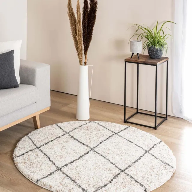 Boho&me Rond berber vloerkleed - Artisan Ouar wit/grijs 300