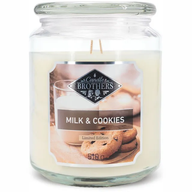 Candle brother Candle-Brothers Geurkaarsen - melk en koekjes crème