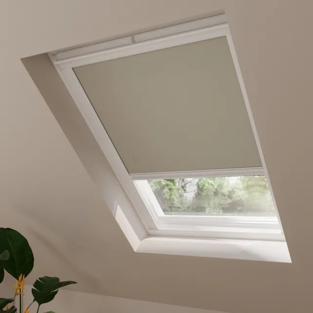 DTCH Dakraam Rolgordijn Verduisterend - Trend - Taupe - voor VELUX: M04 / 304 / 1