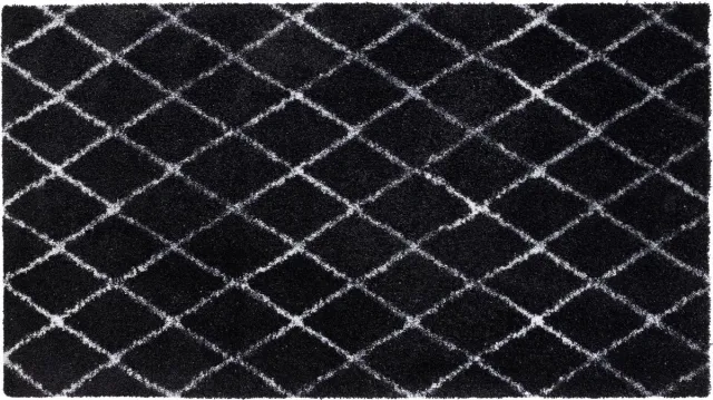 Hamat Lima 512 Wasbare Droogloopmat 67 x 120 cm | Design deurmat Berber Zwart